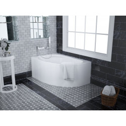 Wanna Akrylowa Narożna 130x85 Lewa z Syfonem - Polimat