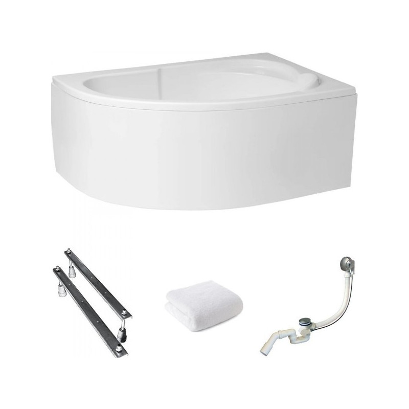 Wanna Narożna Komfort Standard 130x85 Prawa - Asymetryczny Styl i Funkcjonalność