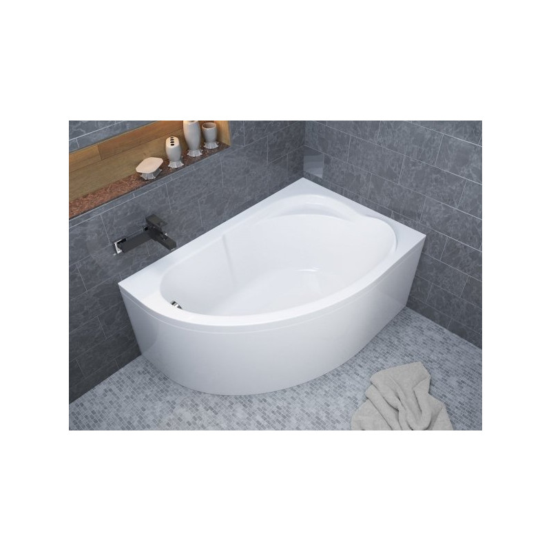 Wanna narożna akrylowa 130x85 z parawanem i syfonem – elegancja i funkcjonalność w jednym!