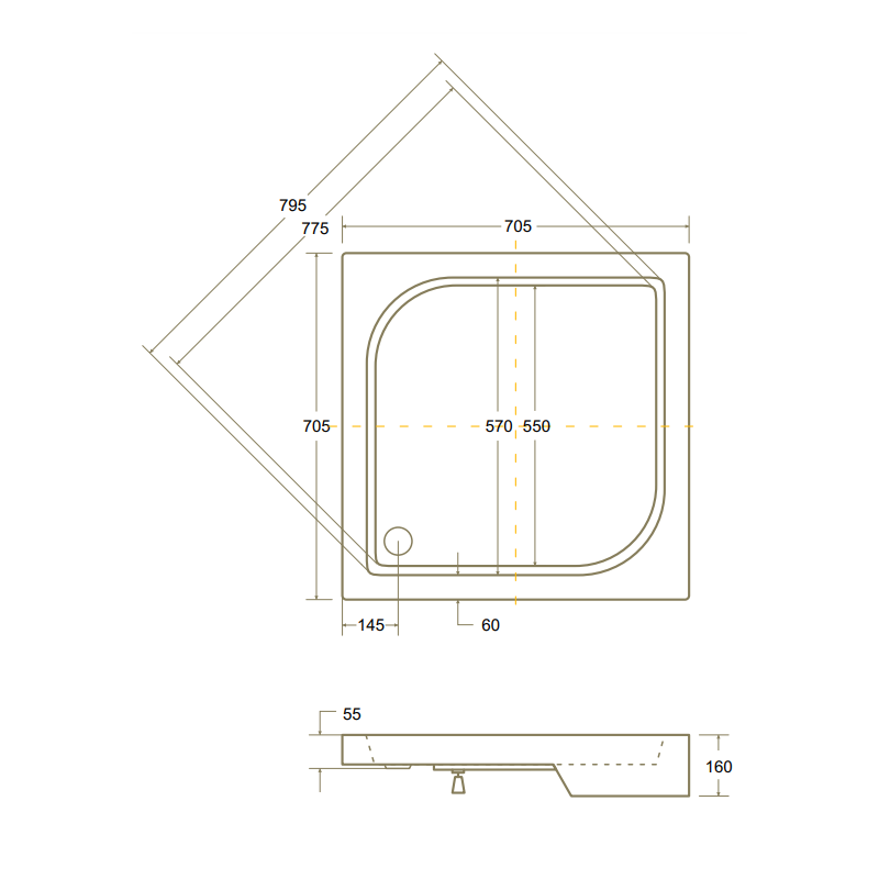 Atrakcyjny Brodzik Ares 80x80x16,5 cm + Syfon Gratis – Nie Rysuje Się!