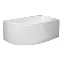 Wanna Asymetryczna Polimat Miki 145x85, Prawa, Kompletny Zestaw: Obudowa + Syfon