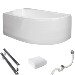 Perfekcyjna Wanna Miki 145x85 z Elegancką Białą Obudową - Komfort Codziennych Kąpieli!