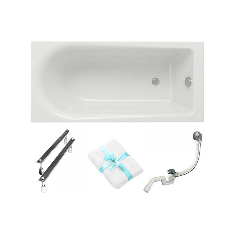 Stylowy Komfort: Wanna Cersanit Flavia Akrylowa 150x70 + Akcesoria GRATIS