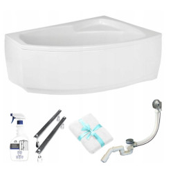 Luksusowa Wanna Frida 150x90 z Syfonem i Obudową - Komfort w Twojej Łazience