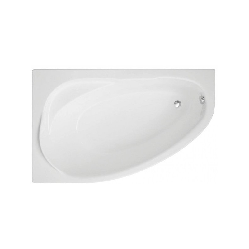 Polimat Marea Elegance - Asymetryczna Wanna Lewa 150x100cm z Syfonem dla Twojego Komfortu