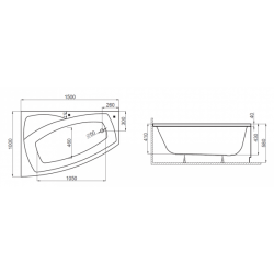 Wanna Asymetryczna Frida 150x100 – Twoje SPA w Domowym Zaciszu