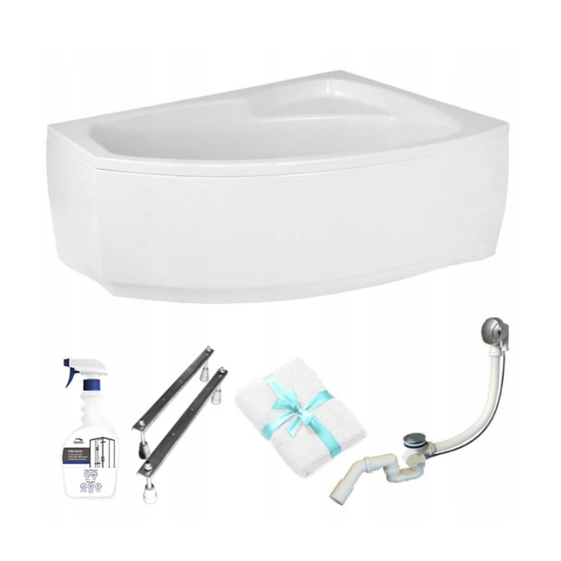 Wanna FRIDA Premium 150x100 z Asymetryczną Elegancją i Komplet Zestawu Montażowego