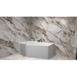 Wanna narożna SELENA 160x90 akrylowa + zestaw: obudowa, syfon, preparat. Komfort i styl!