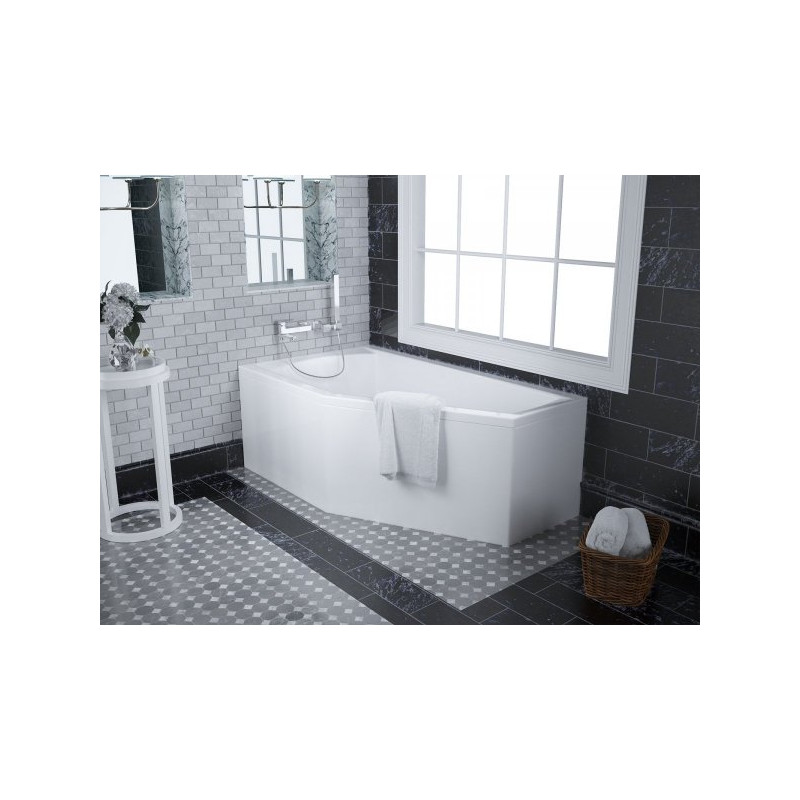 Wanna narożna SELENA 160x90 akrylowa + zestaw: obudowa, syfon, preparat. Komfort i styl!