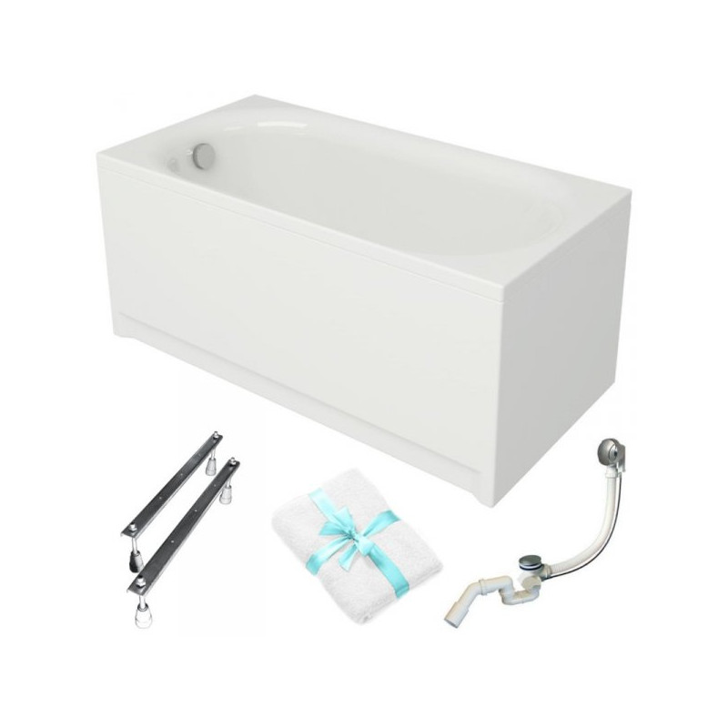 Luksusowa Wanna Cersanit Octavia 150x70 z Obudową i Syfonem - Komfort w Twojej Łazience!