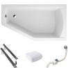 Elegancka Wanna Asymetryczna Selena 160x90 Prawa z Akrylową Powłoką - Twoje Spa w Domu!