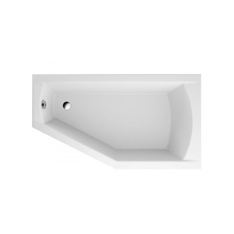 Elegancka Wanna Asymetryczna Selena 160x90 Prawa z Akrylową Powłoką - Twoje Spa w Domu!