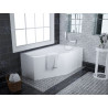 Elegancka Wanna Asymetryczna Selena 160x90 Prawa z Akrylową Powłoką - Twoje Spa w Domu!