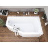 Elegancka Wanna Asymetryczna Selena 160x90 Prawa z Akrylową Powłoką - Twoje Spa w Domu!