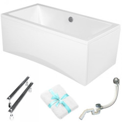 Elegancka Wanna Cersanit Intro 150x75 z Obudową i Syfonem - Komfort w Twojej Łazience