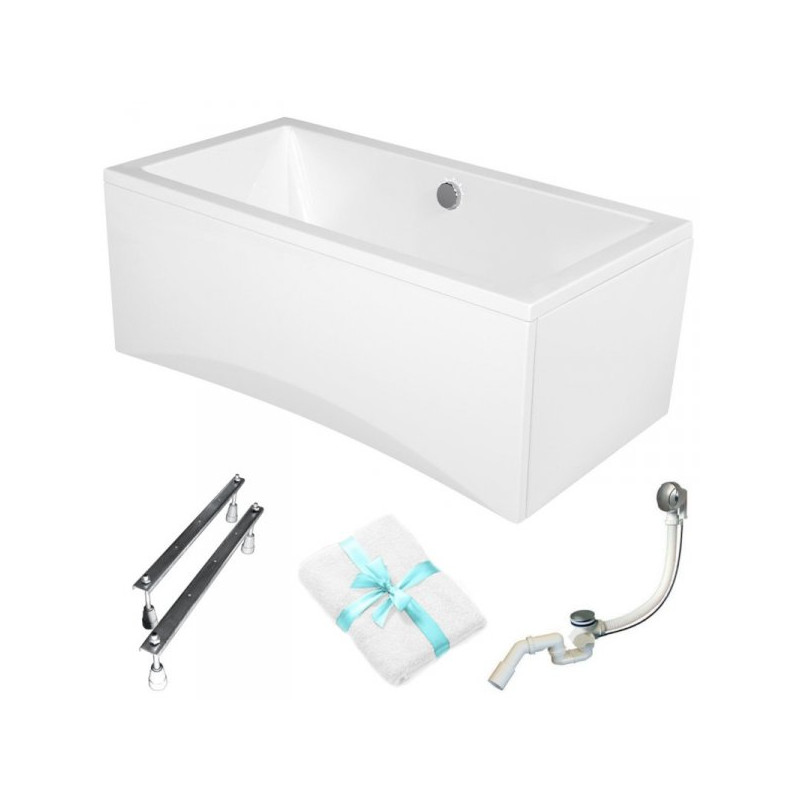 Elegancka Wanna Cersanit Intro 150x75 z Obudową i Syfonem - Komfort w Twojej Łazience