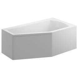 Luksusowa Wanna Selena 160x90 Akrylowa Asymetryczna z Syfonem i Obudową