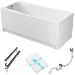 Luksusowa Wanna Cersanit Lana 160x70 z Obudową i Gratisowym Ręcznikiem