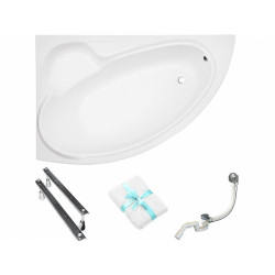 Luksusowa Wanna BIANKA150L - Idealna Asymetria i Nowoczesny Design!