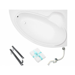 Elegancka Wanna Asymetryczna Bianka 150P – Komfort i Styl w Twojej Łazience!