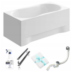 Elegancka wanna GRACJA 170x70 z obudową + syfon i preparat w zestawie