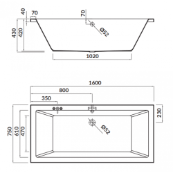 Cersanit Wanna Intro Akryl 160x75 - Kompletna z Obudową i Gratisowym Ręcznikiem