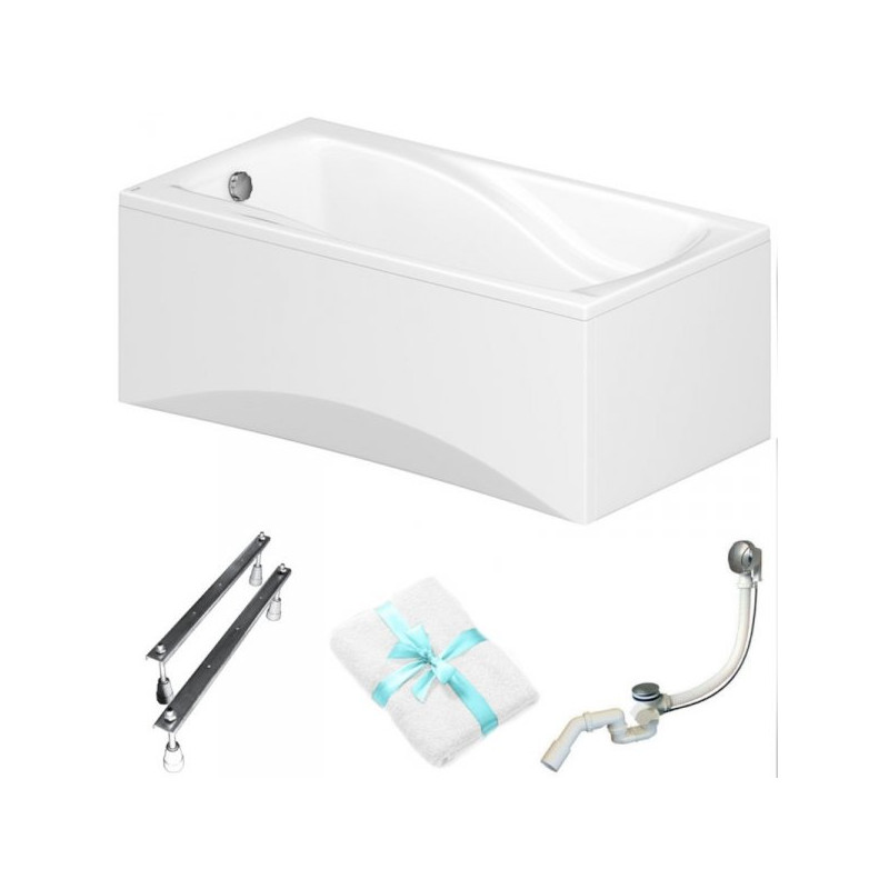 Zestaw Relaksacyjny Zen by Cersanit: Wanna 160x85 cm + Akcesoria Gratis!