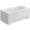 Elegancka Wanna Akrylowa Gracja 160x70 z Syfonem i Białą Obudową - Polimat Comfort Lux