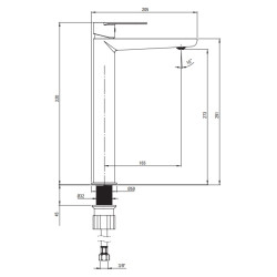 Deante Elegancka Wysoka Bateria Umywalkowa ECO 4.5 l/min - Oszczędność i Styl