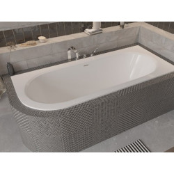 Besco Avita wanna 170x75 akrylowa z nóżkami i syfonem prawa