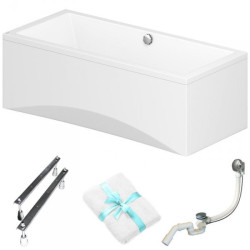 Elegancka Wanna Akrylowa Cersanit Intro 180x80 z Obudową i Syfonem - Komfort i Styl