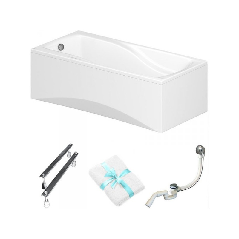 Wanna Zen Cersanit 190x90 cm - Komfort, Styl i Relaks z Akrylu + Gratis Ręcznik