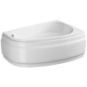 Elegancka Wanna Asymetryczna Cersanit Joanna 140x90 Prawa + Zestaw Akcesoriów Gratis