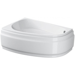 Cersanit Joanna NEW 150x95 LEWA: Komfortowa wanna z syfonem, obudową i ręcznikiem w zestawie