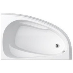Luksusowa wanna asymetryczna Cersanit Joanna 150x95 prawa z akcesoriami i ręcznikiem gratis