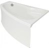 Sicilia Lux Prawa Wanna asymetryczna Cersanit 150x100 z obudową i gratis ręcznikiem