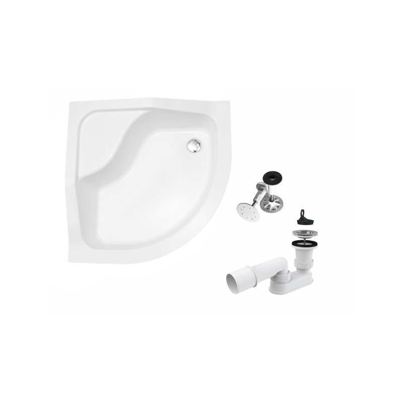 Maraton Komfortu: Głęboki Brodzik Półokrągły z Podwyższonym Siedziskiem - Biały Design