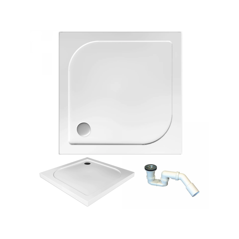 Elegancki Brodzik Akrylowy TENOR 90x90 z Gratisowym Syfonem dla Twojej Łazienki