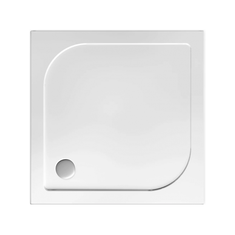 Polimat Brodzik kwadratowy posadzkowy Tenor 90x90 z Syfonem