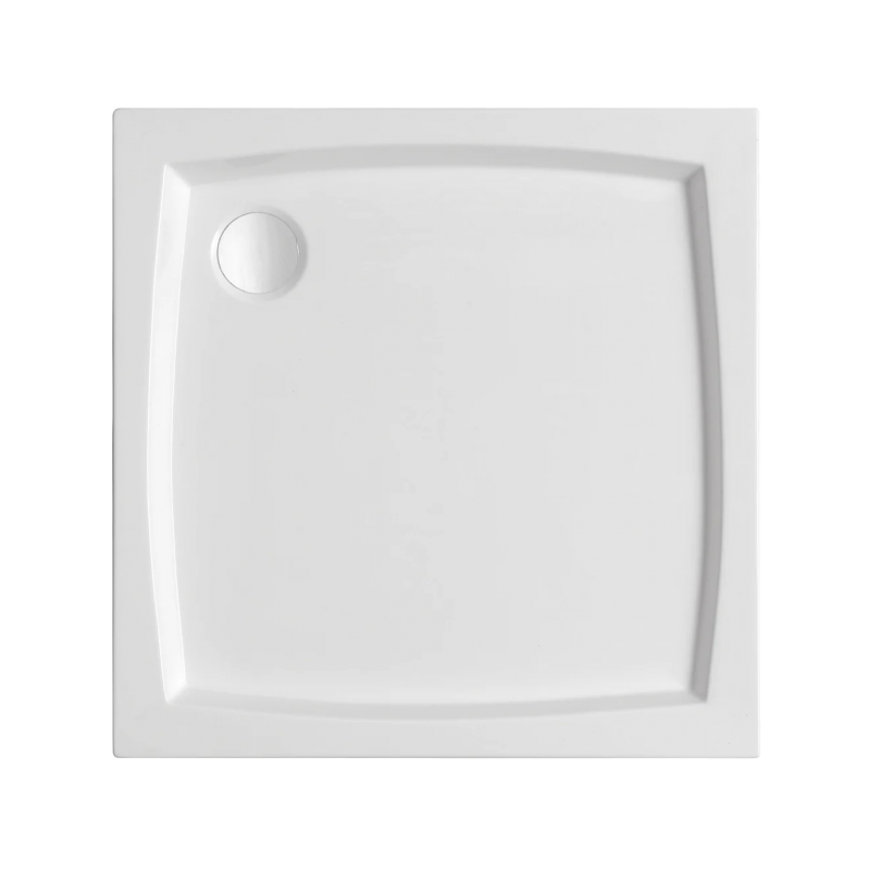 Polimat Brodzik kwadratowy Patio 90x90 z Syfonem