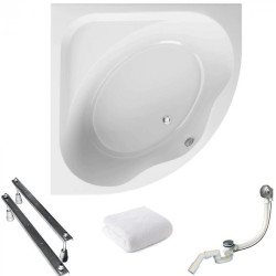 Luksusowa Wanna Symetryczna 150x150 Polimat z Syfonem - Relaks w Twojej Łazience!