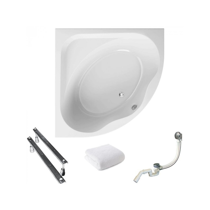 Luksusowa Wanna Symetryczna 150x150 Polimat z Syfonem - Relaks w Twojej Łazience!