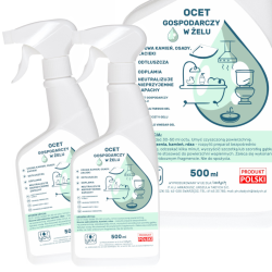 Żelowy Ocet Czyszczący 14% - Naturalna Siła do Twojej Kuchni i Łazienki!