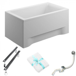 Elegancka wanna akrylowa Capri 100x70 cm z obudową – relaksuj się w każdej kąpieli!