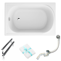 Luksusowa Wanna Akrylowa Mini Komfort 100x65 - Twoja Strefa Relaksu w Małej Łazience!