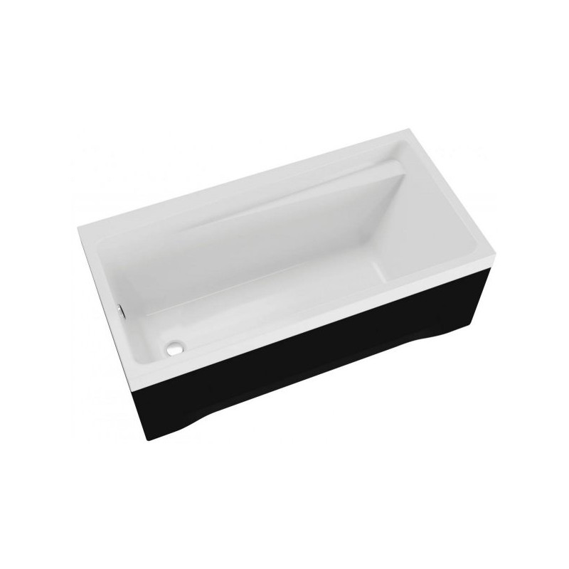 Stylowa Wanna Elza 170x75 - Funkcjonalny Design Uniwersalny Biało-Czarny Komplet 5w1