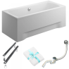 Luksusowa Wanna Akrylowa Ines 190x90 cm z Obudową i Syfonem Gratis - Relaks w Twoim Domu!