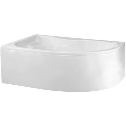 Polimat Dora 170x110 Lewa: Luksusowa wanna narożna z antybakteryjną powłoką, syfon w zestawie!