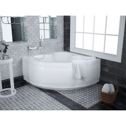 Elegancka Wanna Narożna 120x120 Polimat z Kompletacją - Relaks i Komfort w Twojej Łazience