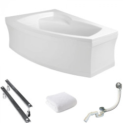 Polimat Frida 160x105 Lewa - Wanna Narożna Asymetryczna z Obudową